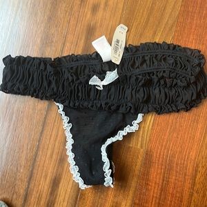NEW-Victoria's Secret Mesh Polka Dot Thong